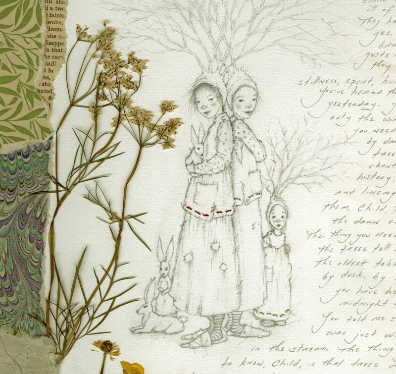 Tree Caps (collage detail)